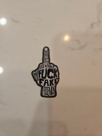 Fuck Fake Friends Sticker Small